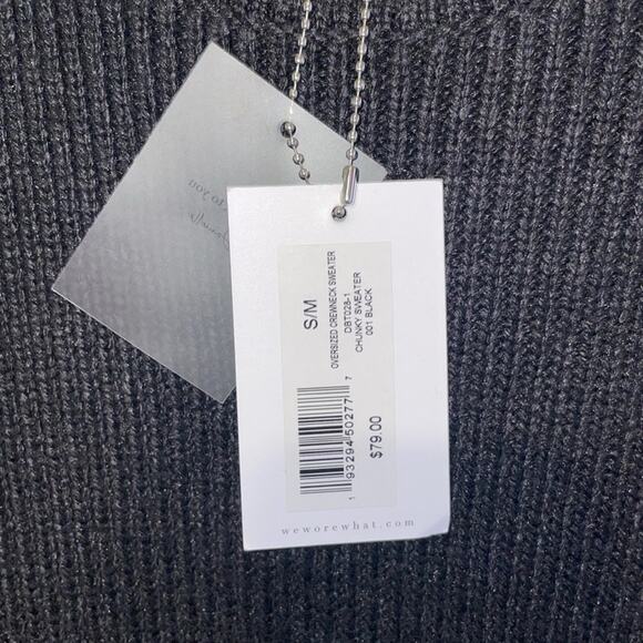 Danielle Bernstein over-sized crew neck sweater 🖤 NWT SZ S/M - Picture 4 of 7